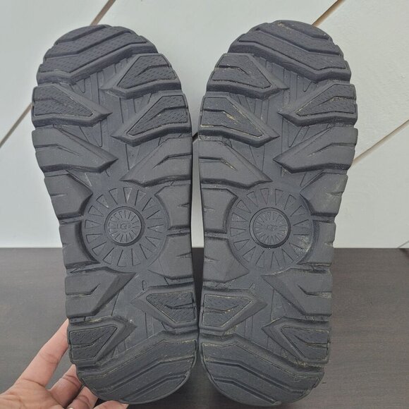 NEW UGG Mens 10 Tasman Weather Hybrid Shoes Black Suede & Rubber Slip-On /12CT - Picture 8 of 9